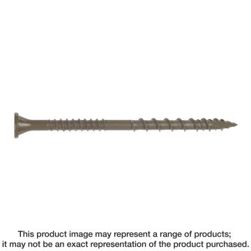 Image of Simpson Strong-Tie DSVT3R1LB Deck-Drive™ DSV WOOD Screw — #10 x 3 in. T-25, Flat Head, Quik Guard®, Tan (1 lb.)