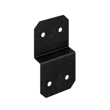 Image of Simpson Strong-Tie APVDJT2-6 Outdoor Accents® Avant Collection™ 5-in. ZMAX®, Black Powder-Coated Deck Joist Tie for 2x (Pack of 576)