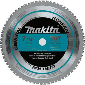 Makita 7‑1/4" Ferrous Metal Thin Gauge 70T Carbide‑Tipped Saw Blade