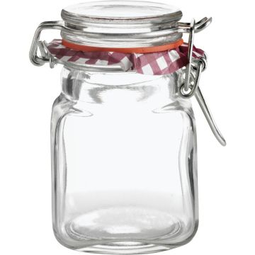 Kilner 2 Oz. Square Clip Top Glass Jar