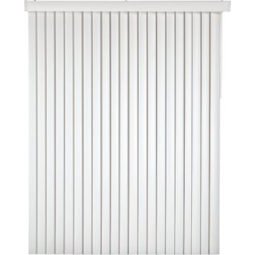 Home Impressions 66 In. x 84 In. x 3.5 In. White Vinyl Light Filtering Vertical Cordless Blind