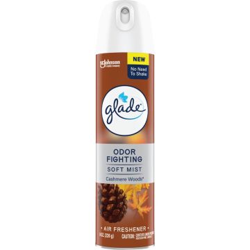 Glade 2X Fragrance 8 Oz. Cashmere Woods Spray Air Freshener