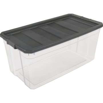Sterilite 200 Qt./189L Flat Gray Stacker Storage Tote
