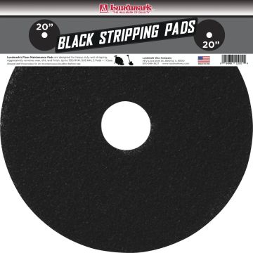 Lundmark 20 In. Thick Line Black Stripping Pad (5-Pack)