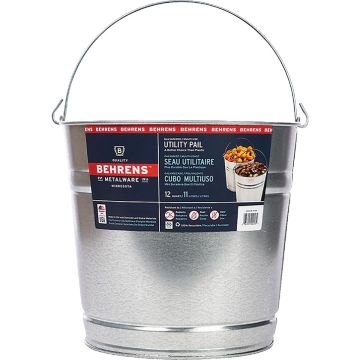 Behrens 12 Qt. Galvanized Steel Pail