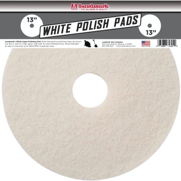 Lundmark 13 In. White 175 to 300 RPM Buffing Pad (5-Pack)
