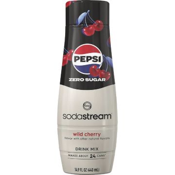 SodaStream 14.9 Oz. Pepsi Wild Cherry Zero Sugar Drink Mix