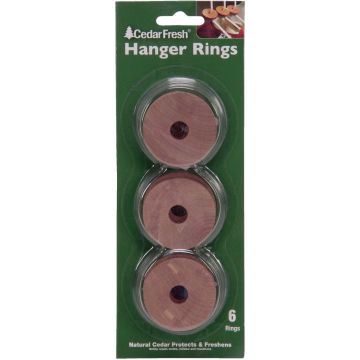 Cedar Fresh .375 In. H. x 2 In. Dia. Cedar Hanger Rings (6-Pack)