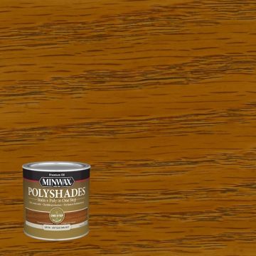 Minwax PolyShades Oil-based Antique Walnut Semi-transparent Satin Interior Stain ( Half-quart)