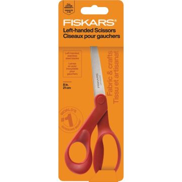 Fiskars 8 In. Left-Handed Multipurpose Stainless Steel Scissors