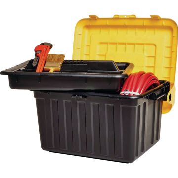 Durabilt Black & Yellow Tote Locker with Tray