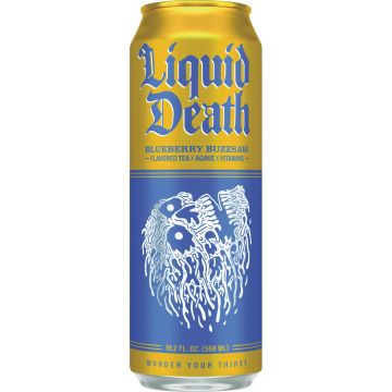 Liquid Death 19.2 Oz. Blueberry Buzzsaw Tea