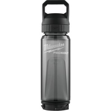 Milwaukee PACKOUT 25 Oz. Plastic Bottle with Chug Lid, Black
