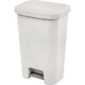 Sterilite 11.9 Gal. White StepOn Wastebasket