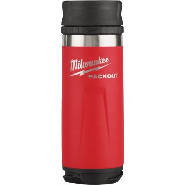 Milwaukee PACKOUT 18 Oz. Red Insulated Bottle with Sip Lid