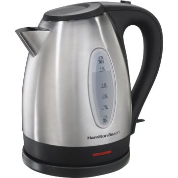 Hamilton Beach 1.7L Stainless Steel Electric Kettle with LED Light Ring