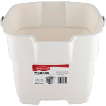 Rubbermaid Roughneck 15 Qt. Bisque Bucket