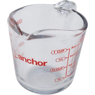 Anchor Hocking 1 Cup Clear Glass Measuring Cup