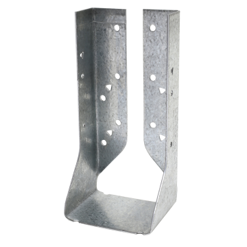 Image of Simpson Strong-Tie HUC28-2 HUC Galvanized Face-Mount Concealed-Flange Joist Hanger for Double 2x8