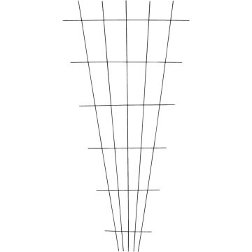 Best Garden Steel Fan Black Trellis