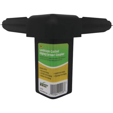Master Mark Pro 90 Deg. Black Plastic Lawn Edging Coupler