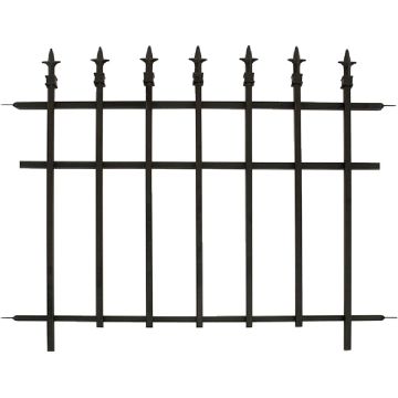 Panacea 30 In. H x 37 In. L Metal Decorative Border Fence