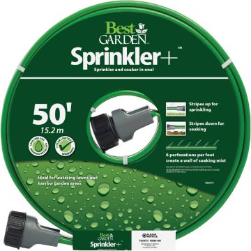 Best Garden Flexon 5/8 In. Dia. x 50 Ft. 3-Tube Sprinkler Hose