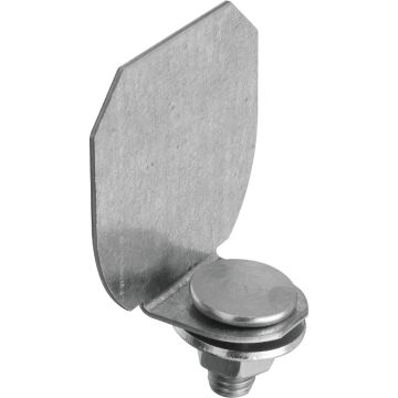 National Hardware Galvanized Round Rail Steel Barn Door Rail End Cap