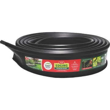 Master Mark Plus  4.5 In. H. x 20 Ft. L. Black Recycled Plastic Lawn Edging