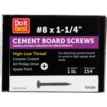 Do it 1-1/4 In. Phillips Cement Board Screw (1 Lb.)