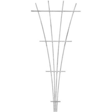 Panacea 72 In. White Wood Fan Trellis