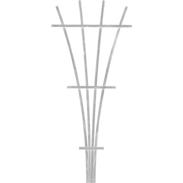 Panacea 48 In. White Wood Fan Trellis