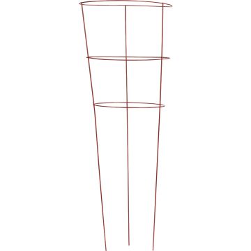 Panacea 42 In. Red Powder Coat Galvanized Welded Wire Tomato Cage
