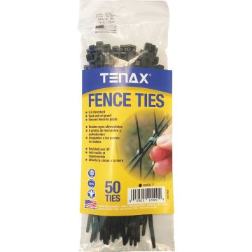 Tenax 50 Pcs. 7 In. Black Fence Ties