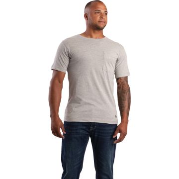 Berne Performance Men's Regular 2XL Heather Gray Short Sleeve Pocket T-Shirt
