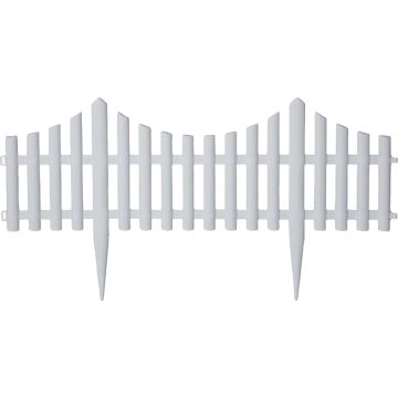 Emsco Group 24 In. W. x 13 In. H. White Plastic Picket Fence