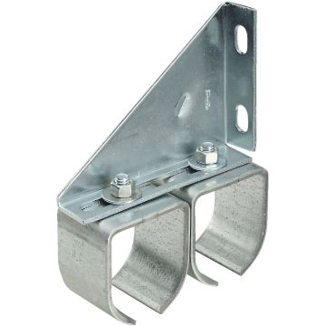 National Hardware Galvanized Double Round Rail Barn Door Bracket
