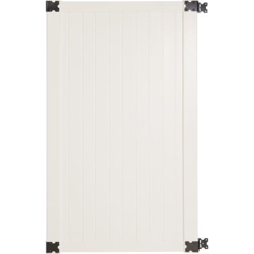 41-1/2 In. W. x 6 Ft. H. Standard White Vinyl Privacy Gate