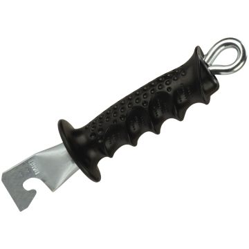 Dare Old Ironsides 4-1/2 In. Spring Black Rubber Electric Fence Gate Handle