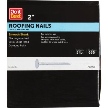Do it 2 In. 11 ga Electrogalvanized Roofing Nails (720 Ct., 5 Lb.)