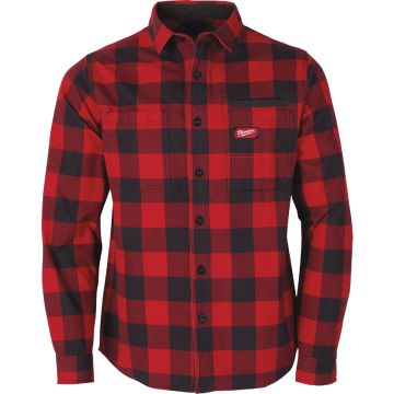 Milwaukee GridIron Men's Large Red Long Sleeve Flannel Shirt