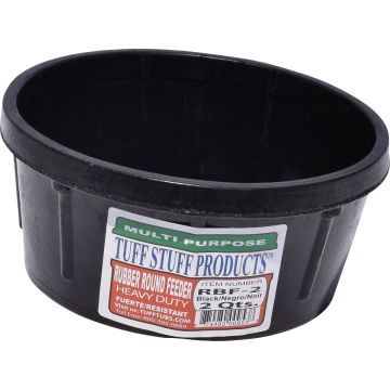 Tuff Stuff 2 Qt. Round Rubber Feeder