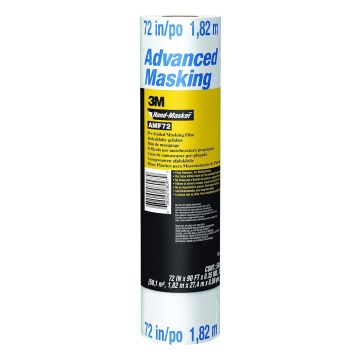 3M MF72 Hand-Masker Pre-Folded Masking Film Plus, 72-Inch x 90-Foot