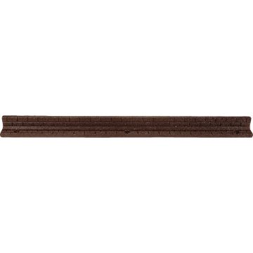 GroundSmart 3 In. H. x 4 Ft. L. Brown Recycled Rubber Brickface Landscape Edger