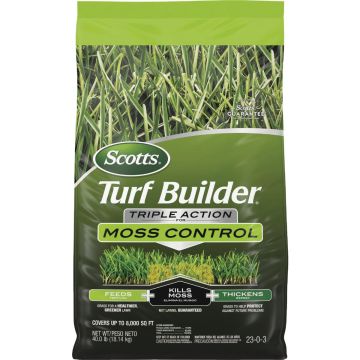 Scotts Turf Builder Triple Action 8000 Sq. Ft. 40 Lb. Moss Control & Lawn Fertilizer
