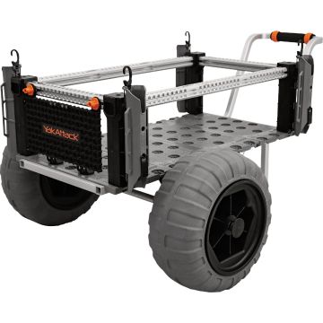 YakAttack SandRig 20 In. x 36 In. Surf Cart with 16 In. Balloon Tires