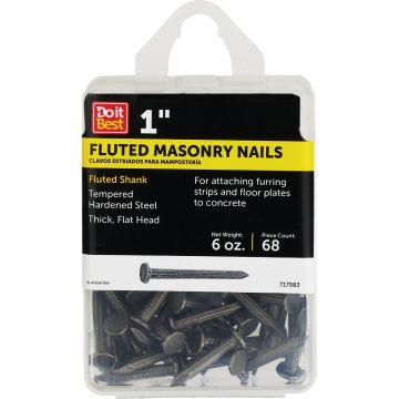 Do it 2d x 1 In. 9 ga Hardened Steel Fluted Masonry Nails (70 Ct.)