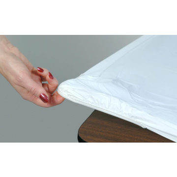 Kwik-Covers 8' (30" x 96" ) Rectangular Plastic Indoor or Outdoor Fitted Table Covers 30" x 96" 