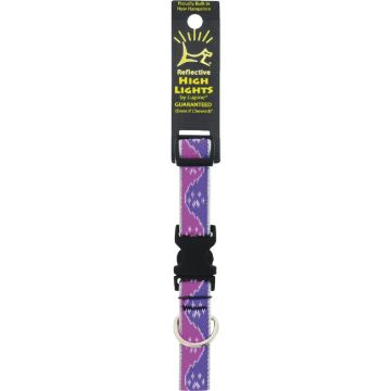 Lupine HL 3/4 In. Reflective Pink Paws 9 to 14 In. Adjustable Collar