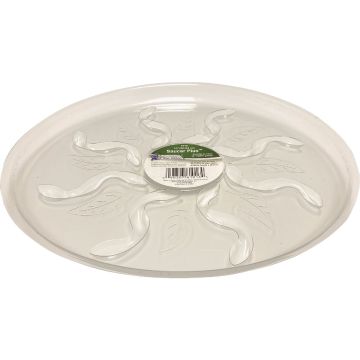 Gardener's Blue Ribbon Saucer Plus 16 In. Clear Plastic Flower Pot Saucer